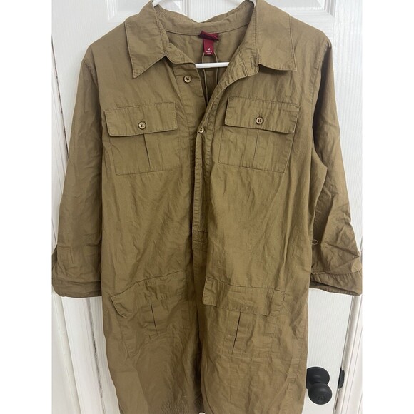 Merona Dresses & Skirts - Merona Beige Midi Dress Size medium